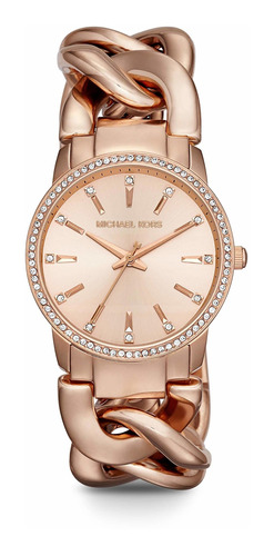 Reloj Mujer Michael Kors Mk3236 Cuarzo Pulso Oro Rosa En