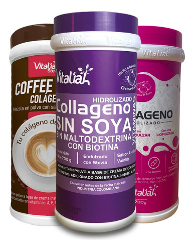 Colágeno Vainilla, Coffe Y Fresa - g a $53