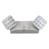 Want Lampara De Emergencia Led 2* 1.2w Focos Dobles