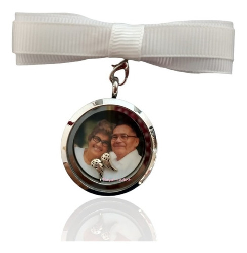 Relicario/locket Para Bouquet Novio Ramo De Novia