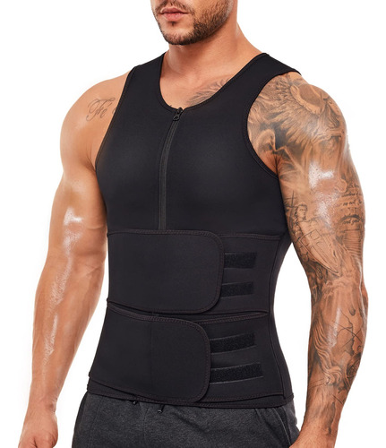 Wonderience Traje De Sauna Para Hombre, Entrenador De Cintur