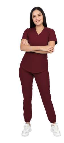 Pijama Quirurgica  Dama Urban Jogger | Vino