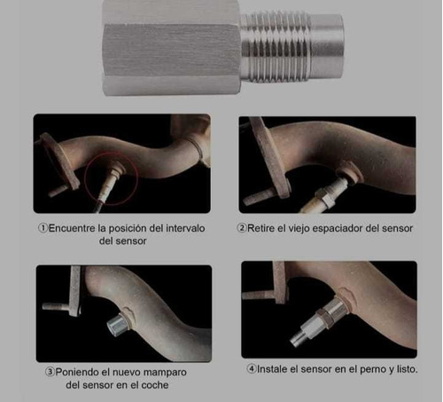 Mini Catalizador Sensor De Oxigeno Apaga Codigo P0420 P0430 Foto 5