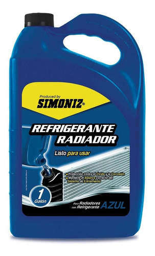 Refrigerante Simoniz Color Azul  X 1 Galón 