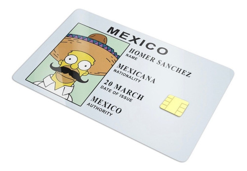 Sticker Cover Tarjeta De Banco Licencia Bob Esponja Mclovin 