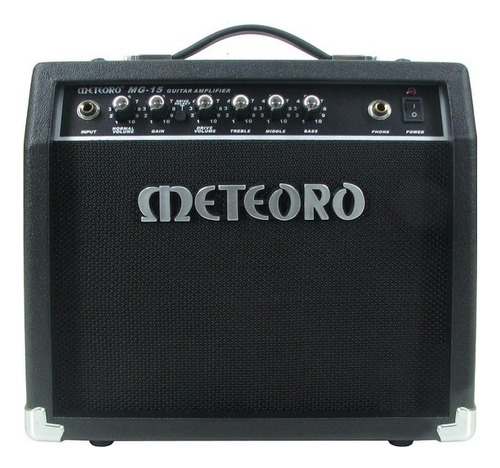 Cubo Amplificador Guitarra 15w Rms Mg15 Preto Meteoro