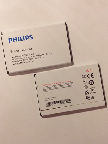 Batería Para Celular Philips S 398 Ab2040awmc Originales 