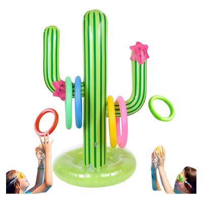 Juego Inflable Cactus con Aros para Alberca Verde Universo en Linea | MercadoLibre