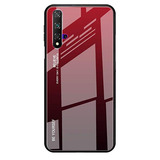 Capa Case Capinha Color Glass Huawei Honor 20 Pro Vermelha