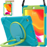 Funda iPad Batyue 10.2 9a/8a/7a Gen Ideal P/niños/azul Claro