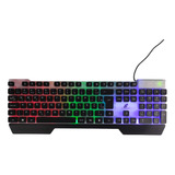 Teclado Gamer Para Pc Semi Mecânico Rgb Para Fps Moba Lol