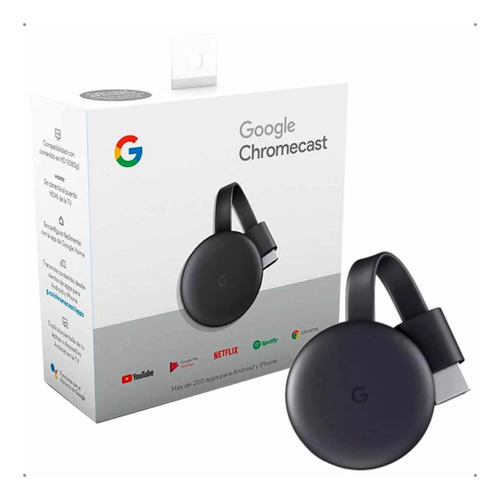 Google Chromecast 3a Geração Streaming Full Hd