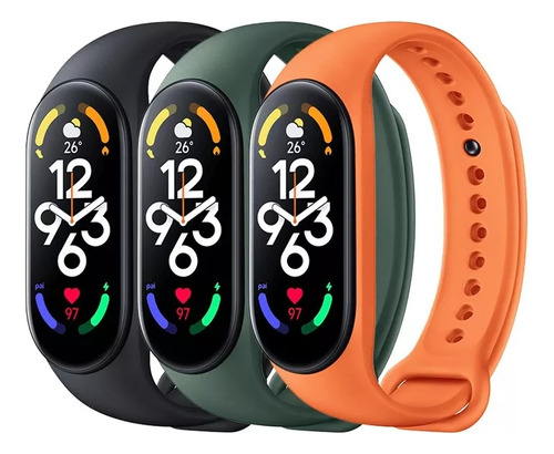 3 Piezas Para Reloj De Pulsera Xiaomi Mi Band 5/6/7