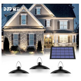 Lámpara Solar Recargable Luz Solar Exterior Con 3 Luces Led