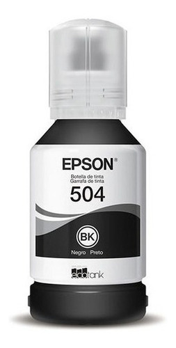 Tinta Impresora Orginal Ecotank Epson 504 Negra 127 Ml 