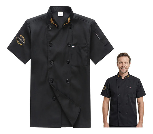 Filipina Manga Corta Uniforme Chef Cocina Gastronomia Moda | MercadoLibre