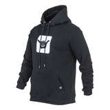 Buzo Canguro Hang Loose Logo Negro