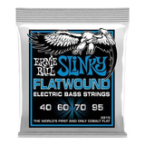 Cuerdas Para Bajo Ernie Ball Slinky 2815 Flatwound 40-95