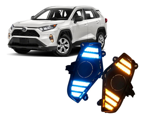 Biseles Led Drl Direccionales Toyota Rav4 2019