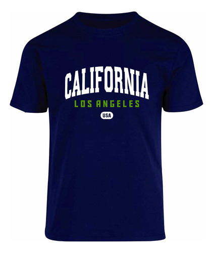 Playera Modelo California Los Angeles Usa Estampado En Vinil