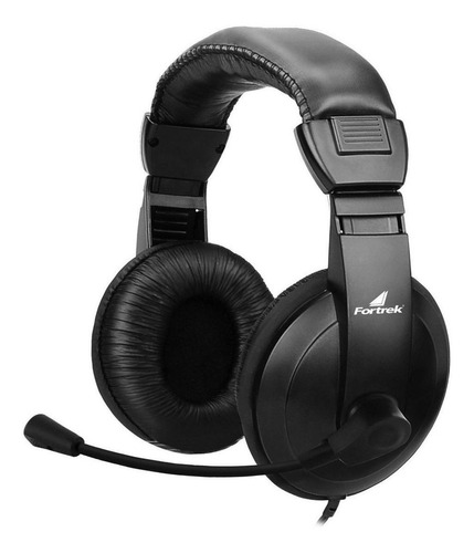 Fone Headset Over-ear Fortrek Hsl-102 Preto Com Fio P2