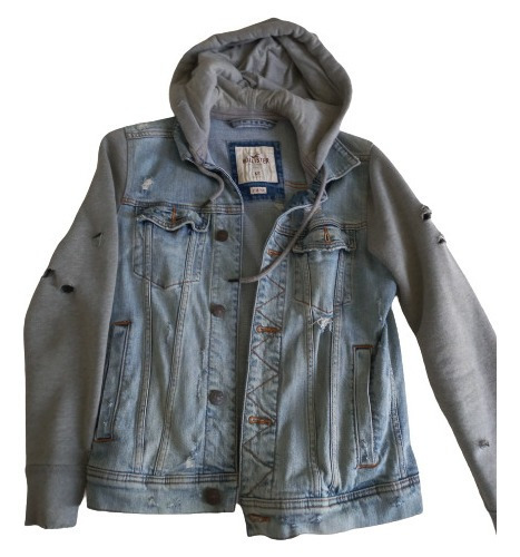 Campera De Jean Con Buzo Hollister