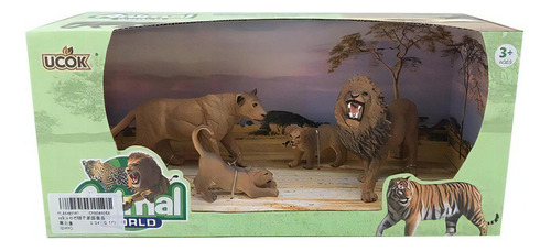 Playsets Animal World Familia Leones  Pack X4