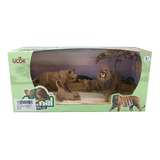 Playsets Animal World Familia Leones  Pack X4