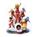 Dragon Ball Z - Goku Diorama Todas Las Fases (resina Uv)