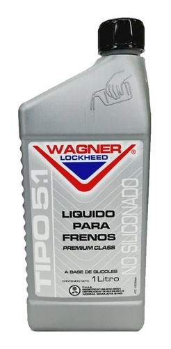 Liquido De Freno Dot5.1 No Siliconado Wagner Lockheed 1litro
