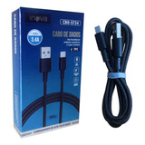 Kit 20 Cabo De Dados Usb Turbo Tipo C Inova Original Atacado