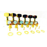 Maquinaria 6r Clavijas Guitarra Electrica Tuners Gold Dorado