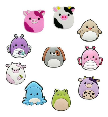 39 Imanes De Squishmallows Kawaii Pvc Para Refrigerador 3 Cm