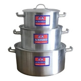 Cacerola Gastronomica Aluminio 36 Lts Reforzada N°45 Color Gris
