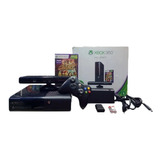 Xbox 360 Super Slim 500gb ( Na Caixa ) + Kinect + 80 Jogos + Silicone + Garantia