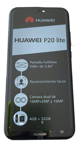 Pantalla Display Huawei P20 Lite Con Marco Y Pila / Anne-l03