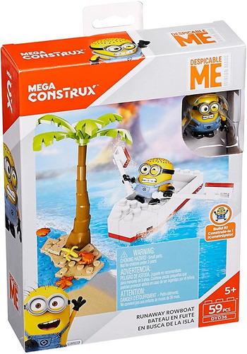 Despicable Me Mega Construx Runaway Bote De Remos Conjunto