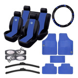 Kit Capa Couro Banco Carro Tapetes Volante Volks Palheta