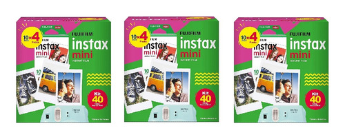 Kit Filme Instax Mini Colors 120 Fotos Fujifilm Link 9 11 12