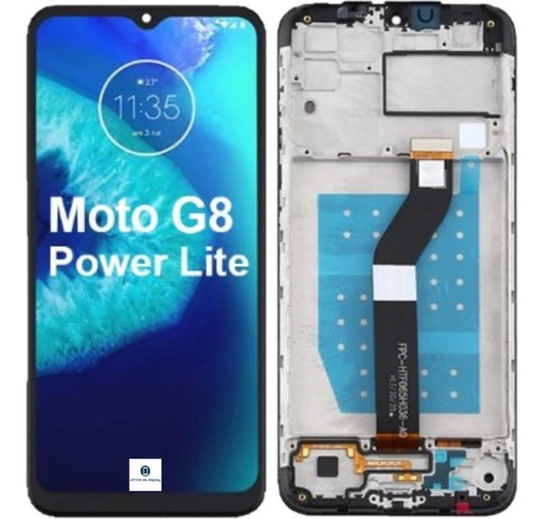 Display Frontal Tela Touch P/ Moto G8 Power Lite Com Aro