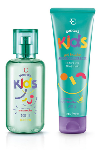 Kit Eudora Kids: Desodorante Colônia + Gel Fixador Capilar
