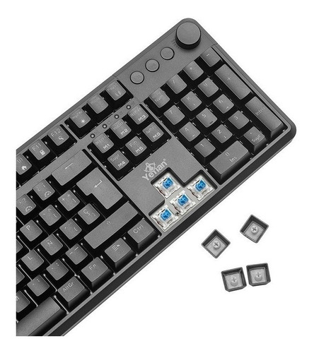 Teclado Gamer Yeyian Asward Series 3000 Mecánico Switch Blue