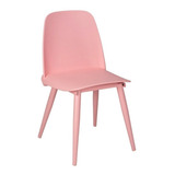 Silla Rosa Juvenil Escritorio Comedor De Diseño Mutto Nerd