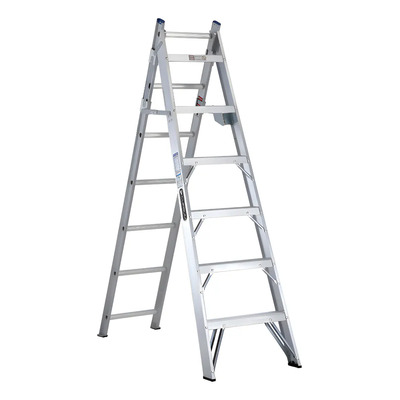 Escalera Convertible Aluminio 13 Pies Alt. Carga 15 Kg. Aluminio