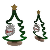 Árbol Navideño Con Esfera Personalizada Mdf 90x60cm 5mm 1pz