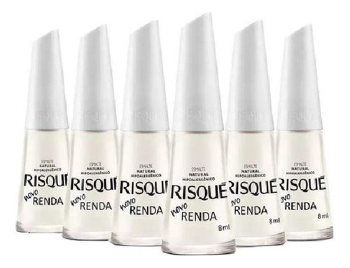 Kit Com 06 Esmalte Risque Renda 8ml