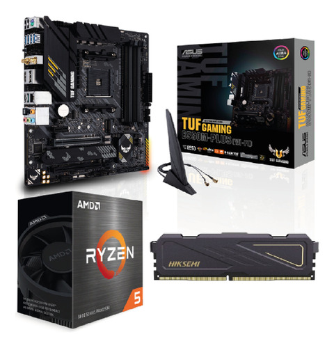 Combo - Mother Asus B550m Plus Wi-fi + Ryzen 5 5600x + 8gb