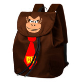 Mochila Macaco Donkey Kong Estilo Saco,varias Cores (barato)