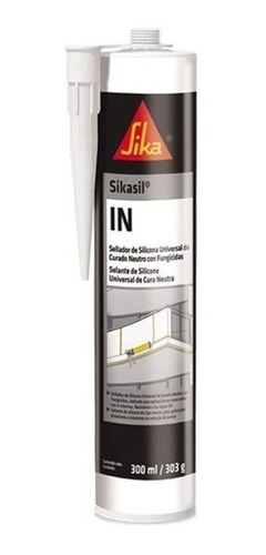 Sellador Silicona Neutra Cartucho Transparente Sika Int/ext