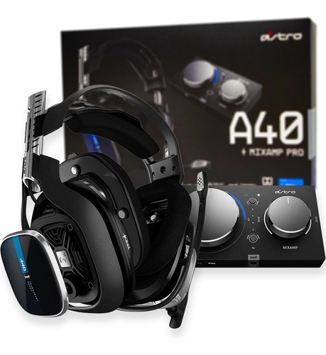 Audífonos Gaming Pro + Amplificador Mixamp- Astro A40 Ps4 Tr
